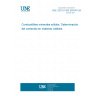 UNE 32019:1985 ERRATUM HARD COAL AND COKE. DETERMINATION OF VOLATILE MATTER CONTENT.