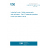 UNE EN ISO 3691-5:2015 Industrial trucks - Safety requirements and verification - Part 5: Pedestrian-propelled trucks (ISO 3691-5:2014)