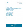 UNE EN ISO 19066-1:2015 Plastics - Methyl methacrylate-acrylonitrile-butadiene-styrene (MABS) moulding and extrusion materials - Part 1: Designation system and basis for specifications (ISO 19066-1:2014)