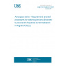 UNE EN 2349-001:2022 Aerospace series - Requirements and test procedures for switching devices (Endorsed by Asociación Española de Normalización in August of 2022.)