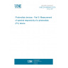 UNE EN 60904-8:2015 Photovoltaic devices - Part 8: Measurement of spectral responsivity of a photovoltaic (PV) device