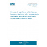 UNE EN 14266:2004 Derivatives from coal pyrolysis - Coal tar and pitch based binders and related products : coating tar - Characteristics and test methods