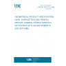 UNE EN ISO 3274:1998 GEOMETRICAL PRODUCT SPECIFICATION (GPS). SURFACE TEXTURE: PROFILE METHOD. NOMINAL CHARACTERISTICS OF CONTACT (STYLUS) INSTRUMENTS. (ISO 3274:1996).