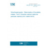 UNE EN ISO 12460-5:2016 Wood-based panels - Determination of formaldehyde release - Part 5: Extraction method (called the perforator method) (ISO 12460-5:2015)