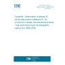 UNE EN ISO 16050:2011 Foodstuffs - Determination of aflatoxin B1, and the total content of aflatoxins B1, B2, G1 and G2 in cereals, nuts and derived products - High-performance liquid chromatographic method (ISO 16050:2003)