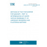 UNE EN 1015-19:1999 ERRATUM METHODS OF TEST FOR MORTAR FOR MASONRY - PART 19: DETERMINATION OF WATER VAPOUR PERMEABILITY OF HARDENED RENDERING AND PLASTERING MORTARS