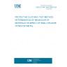 UNE EN 348:1994 ERRATUM PROTECTIVE CLOTHING. TEST METHOD: DETERMINATION OF BEHAVIOUR OF MATERIALS ON IMPACT OF SMALL SPLASHES OF MOLTEN METAL.