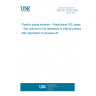 UNE EN 12106:1998 Plastics piping systems - Polyethylene (PE) pipes - Test method for the resistance to internal pressure after application of squeeze-off