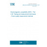 UNE EN 61000-4-30:2015/AC:2017-01 Electromagnetic compatibility (EMC) - Part 4-30: Testing and measurement techniques - Power quality measurement methods