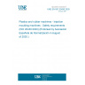 UNE EN ISO 20430:2020 Plastics and rubber machines - Injection moulding machines - Safety requirements (ISO 20430:2020) (Endorsed by Asociación Española de Normalización in August of 2020.)