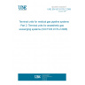 UNE EN ISO 9170-2:2008 Terminal units for medical gas pipeline systems - Part 2: Terminal units for anaesthetic gas scavenging systems (ISO/FDIS 9170-2:2008)