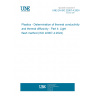 UNE EN ISO 22007-4:2024 Plastics - Determination of thermal conductivity and thermal diffusivity - Part 4: Light flash method (ISO 22007-4:2024)