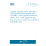 UNE EN ISO 10848-2:2018 Acoustics - Laboratory and field measurement of flanking transmission for airborne, impact and building service equipment sound between adjoining rooms - Part 2: Application to Type B elements when the junction has a small influence (ISO 10848-2:2017)