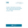 UNE EN ISO 9614-1:2010 Acoustics - Determination of sound power levels of noise sources using sound intensity - Part 1: Measurement at discrete points (ISO 9614-1:1993)