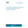 UNE EN ISO 5404:2012 Leather - Physical test methods - Determination of water resistance of heavy leathers (ISO 5404:2011)