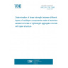 UNE EN 1742:1999 Determination of shear strength between different layers of multilayer components made of autoclaved aerated concrete or lightweight aggregate concrete with open structure