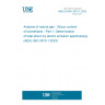 UNE EN ISO 2613-1:2023 Analysis of natural gas - Silicon content of biomethane - Part 1: Determination of total silicon by atomic emission spectroscopy (AES) (ISO 2613-1:2023)