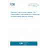 UNE EN 13892-7:2006 Methods of test for screed materials - Part 7: Determination of wear resistance to rolling wheel of screed material with floor coverings