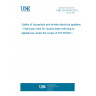 UNE EN 50106:2010 Safety of household and similar electrical appliances - Particular rules for routine tests referring to appliances under the scope of EN 60335-1