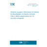 UNE EN 12396-3:2001 Non-fatty foods. Determination of dithiocarbamate and thiuram disulfide residues. Part 3: UV spectrometric xanthogenate method.