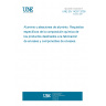 UNE EN 14287:2005 Aluminium and aluminium alloys. Specific requirements on the chemical composition of products intended to be used for the manufacture of packaging and packaging components.