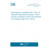 UNE EN 61000-4-16:2016 Electromagnetic compatibility (EMC) - Part 4-16: Testing and measurement techniques - Test for immunity to conducted, common mode disturbances in the frequency range 0 Hz to 150 kHz