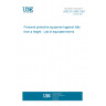 UNE EN 1868:1997 Personal protective equipment against falls from a height - List of equivalent terms