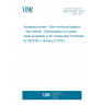 UNE EN 6031:2015 Aerospace series - Fibre reinforced plastics - Test method - Determination of in-plane shear properties (± 45° tensile test) (Endorsed by AENOR in January of 2016.)