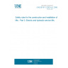 UNE EN 81-3:2001+A1:2008 Safety rules for the construction and installation of lifts - Part 3: Electric and hydraulic service lifts