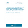 UNE EN ISO 10846-2:2009 Acoustics and vibration - Laboratory measurement of vibro-acoustic transfer properties of resilient elements - Part 2: Direct method for determination of the dynamic stiffness of resilient supports for translatory motion (ISO 10846-2:2008)