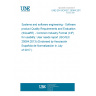 UNE EN ISO/IEC 25064:2017 Systems and software engineering - Software product Quality Requirements and Evaluation (SQuaRE) - Common Industry Format (CIF) for usability: User needs report (ISO/IEC 25064:2013) (Endorsed by Asociación Española de Normalización in July of 2017.)