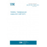 UNE EN ISO 14457:2018 Dentistry - Handpieces and motors (ISO 14457:2017)