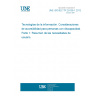 UNE ISO/IEC TR 29138-1:2012 IN Information technology.Accessibility considerations for people with disabilities. Part 1: User needs summary