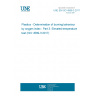 UNE EN ISO 4589-3:2017 Plastics - Determination of burning behaviour by oxygen index - Part 3: Elevated-temperature test (ISO 4589-3:2017)