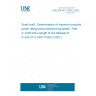 UNE EN ISO 11592-2:2022 Small craft - Determination of maximum propulsion power rating using manoeuvring speed - Part 2: Craft with a length of hull between 8 m and 24 m (ISO 11592-2:2021)