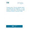 UNE EN 4424:2006 Aerospace series - Rod-ends, adjustable, single fork and threaded shank with engagement: 1,5 × thread diameter in titanium alloys - Dimensions and loads (Endorsed by AENOR in November of 2006.)