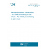 UNE EN 16729-2:2020 Railway applications - Infrastructure - Non-destructive testing on rails in track - Part 2: Eddy current testing of rails in track