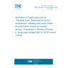 UNE EN ISO 11135:2015/A1:2020 Sterilization of health-care products - Ethylene oxide - Requirements for the development, validation and routine control of a sterilization process for medical devices - Amendment 1: Revision of Annex E, Single batch release (ISO 11135:2014/Amd 1:2018)