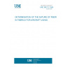 UNE 28017-2:1958 DETERMINATION OF THE NATURE OF FIBERS IN FABRICS FOR AIRCRAFT LINING.