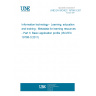 UNE EN ISO/IEC 19788-3:2014 Information technology - Learning, education and training - Metadata for learning resources - Part 3: Basic application profile (ISO/IEC 19788-3:2011)