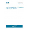 UNE 55067:1973 FATS. DETERMINATION OF OLIVE HUMIDITY (DISTILLATION METHOD).