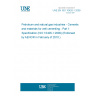 UNE EN ISO 10426-1:2009 Petroleum and natural gas industries - Cements and materials for well cementing - Part 1: Specification (ISO 10426-1:2009) (Endorsed by AENOR in February of 2010.)