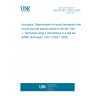 UNE EN ISO 11904-1:2003 Acoustics. Determination of sound immission from sound sources placed closed to the ear. Part 1: Technique using a microphone in a real ear (MIRE technique). (ISO 11904-1:2002)