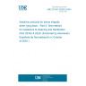 UNE EN ISO 20342-5:2024 Assistive products for tissue integrity when lying down - Part 5: Test method for resistance to cleaning and disinfection (ISO 20342-5:2024) (Endorsed by Asociación Española de Normalización in October of 2024.)