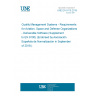 UNE EN 9115:2018 Quality Management Systems - Requirements for Aviation, Space and Defense Organizations - Deliverable Software (Supplement to EN 9100) (Endorsed by Asociación Española de Normalización in September of 2018.)