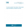 UNE 83981:2008 ERRATUM:2011 Concrete durability. Test methods. Determination to gas permeability of hardened concrete.