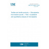 UNE ISO 4484-2:2024 Textiles and textile products — Microplastics from textile sources — Part 2: Qualitative and quantitative analysis of microplastics