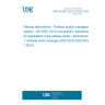 UNE EN ISO 22163:2025/A1:2025 Railway applications - Railway quality management system - ISO 9001:2015 and specific requirements for application in the railway sector - Amendment 1: Climate action changes (ISO 22163:2023/Amd 1:2024)