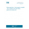 UNE EN 50121-2:2017 Railway applications - Electromagnetic compatibility - Part 2: Emission of the whole railway system to the outside world