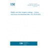 UNE EN ISO 4516:2002 Metallic and other inorganic coatings - Vickers and Knoop microhardness tests (ISO 4516:2002)